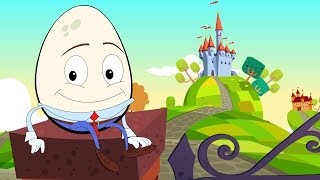 Humpty Dumpty Sat On A Wall  Nursery Rhyme with Lyrics  Kids Tv Nursery Rhymes [upl. by Roban]