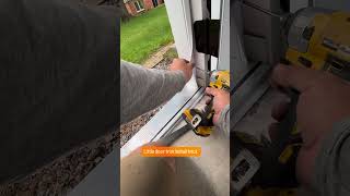 Weather strip Door install trick [upl. by Nerred545]