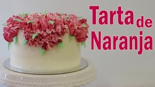 Tarta de naranja decorada con buttercream  Fácil  Recetas de pastelería [upl. by Ahsaelat83]