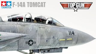 Top Gun F14A Tomcat Tamiya 148 model aircraft タミヤ [upl. by Dorette175]