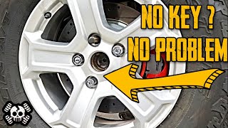 5 NEW Ways to Remove a Wheel Lock Without a Key [upl. by Stutzman]