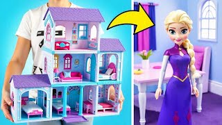 Lets Build Elsa’s Dream Ice Palace 🏰❄️ Mini Dollhouse Adventure [upl. by Halley777]