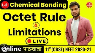 Chemical Bonding  L2  Octet Rule  Limitations  XICBSE NEET 202021  Arvind Arora [upl. by Eniala568]