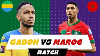 GABON DIRECT  GABON VS MAROC  MAROC VS GABON  MATCH DE FOOT  AUBAMEYANG  HAKIMI  GABON  MAROC [upl. by Conti333]