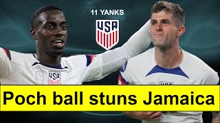 USMNT destroy Jamaica with ease l Pochettino impact palpable [upl. by Enyallij493]