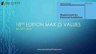 18th Edition Max Zs Values [upl. by Alohcin]