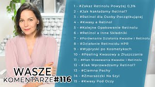 ZAKAZ STOSOWANIA RETINOLU POWYŻEJ 03  KWASY A RETINOL  KWASY POD OCZY  RETINOID HPR  WK116 [upl. by Sonitnatsnok]