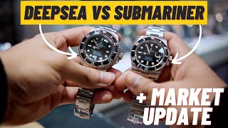 Rolex Submariner vs Sea Dweller Deepsea  Which One To Get  Market Update [upl. by Ylaek]