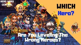 Hero Wars  Which Heroes Should I level Part1 [upl. by Aicenert]