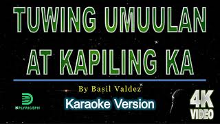 Basil Valdez  Tuwing Umuulan At Kapiling Ka karaoke version [upl. by Corrie468]