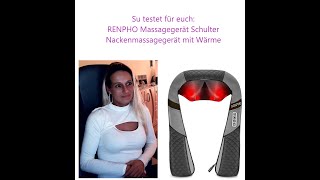 RENPHO Massagegerät Schulter Nackenmassagegerät mit Wärme [upl. by Goldshell]