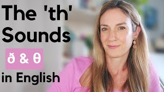 The two TH Sounds in English  ð amp θ  Consonants in English [upl. by Kenton900]