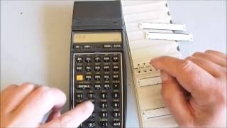 Hewlett Packard 41C Series  Part 2  Card Reader [upl. by Tlaw]