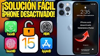 iPHONE 13 PRO DESACTIVADO CONECTARSE A iTUNES 🎁 SOLUCIÓN PARA RECUPERAR CUALQUIER iPHONE o iPAD [upl. by Eveleen]