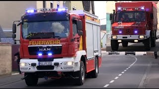 Brand B4 Menschenleben in Gefahr Großübung der Feuerwehren in Elsenfeld Mit Sirenenalarm [upl. by Latona]