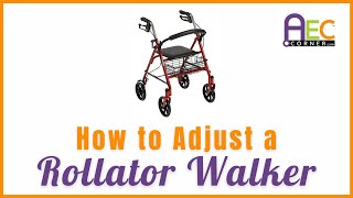 Surprising tips for setting up a rollator walker [upl. by Aliuqaj]