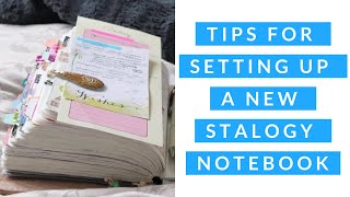 TIPS for Setting up a New Planner A Stalogy or any blank notebook [upl. by Wenoa]