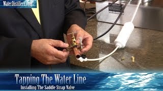 Durastill Water Distiller Saddle Valve Installation  How to Hook Up Water to Water Distiller [upl. by Nnayecats707]