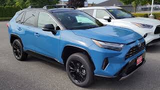 2023 Toyota RAV4 HYBRID XSE in Cavalry Blue [upl. by Skolnik]