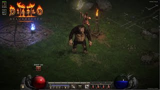 Diablo 2 Resurrected Druid Gameplay with Werebear amp Werewolf  No Commentary D2R [upl. by Shuping817]