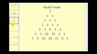 Binomial Expansion Using Pascals Triangle [upl. by Petie]