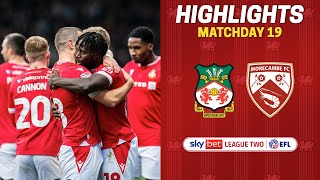 HIGHLIGHTS  Wrexham AFC vs Morecambe [upl. by Elatnahs]