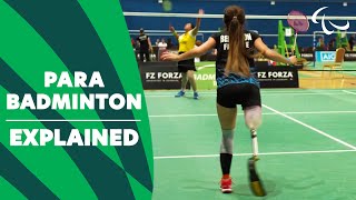 Sport Explained Para Badminton  Paralympic Games [upl. by Roumell]