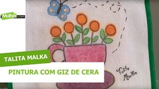 Pintura com giz de cera  Talita Malka  05062019 [upl. by Silver]