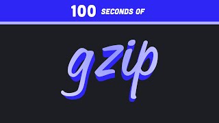 gzip file compression in 100 Seconds [upl. by Tyrus]