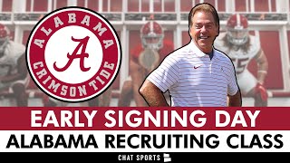 Alabama Football 2024 Recruiting Class Commits Signings Flip Rumors  Early National Signing Day [upl. by Joed]