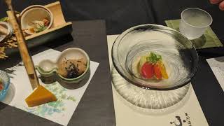 Kurume Fukuoka 福岡県久留米市  Kaiseki dinner at Fukahoritei ふかほり邸 ryokan [upl. by Leagiba]