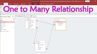 How to create one to many relationship in microsoft access 2016 in hindi and english [upl. by Bullard]