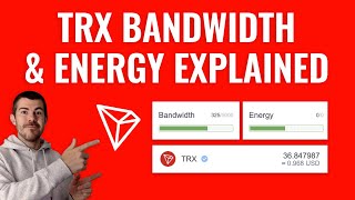 TRX Bandwidth amp Energy Explained  How to get Free Transactions [upl. by Edyaj]