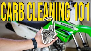 How to clean a dirt bikes carburetor Made SIMPLE [upl. by Hutchins297]