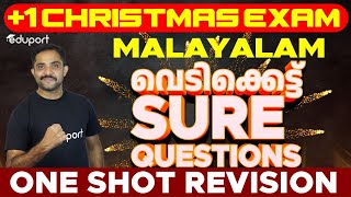 Plus One Malayalam Christmas Exam  വെടിക്കെട്ട് Sure Questions  Eduport Class 11 [upl. by Hnilym]