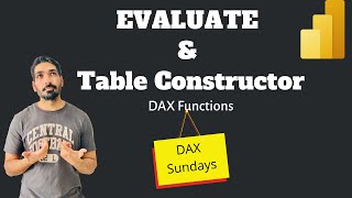 How to use EVALUATE and Table Constructor DAX Function in Power BI  DAX Sundays BI Consulting Pro [upl. by Annair]