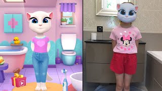 My Talking Angela 2 in Real Life DIY [upl. by Proud]