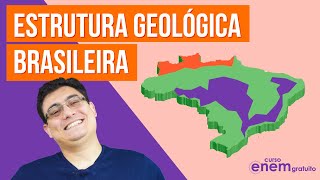 ESTRUTURA GEOLÓGICA BRASILEIRA  Resumo de Geografia para o Enem [upl. by Attekal159]