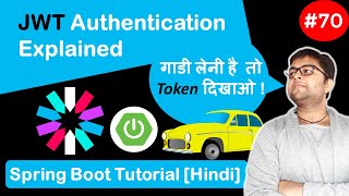 JWT Authentication Best Explanation  Spring Boot Tutorial in HINDI [upl. by Kirit]