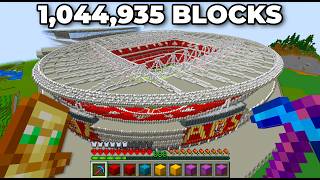 I Built ICONIC Stadiums in Minecraft Hardcore [upl. by Anihsak3]