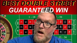 BEST ROULETTE STRATEGY EVER FOR DOUBLE STREETS  GUARANTEED 100 [upl. by Anirdna]