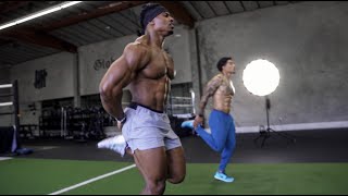 10 MINUTE FAT BURN WORKOUT  NO EQUIPMENT  SIMEON PANDA amp AUSTIN DOTSON [upl. by Wall677]