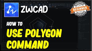 ZWCAD How To Use Polygon Command [upl. by Raman]