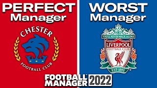 Perfect Manager vs Worst Manager in FM22 [upl. by Kienan]