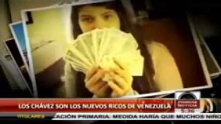 Hija de Chávez Rosinés desata polémica por fajo de billetes de Dólares EEUU [upl. by Eppilihp]