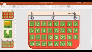 Cómo Hacer Un Calendario Interactivo En PowerPoint [upl. by Yeroc]