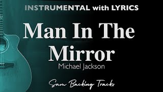 Man In The Mirror  Michael Jackson Acoustic Karaoke [upl. by Acey]