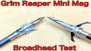 Grim Reaper MINI MAG Broadhead Test [upl. by Frohman]