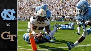 North Carolina vs Georgia Tech Football Highlights 2017 [upl. by Atcliffe]