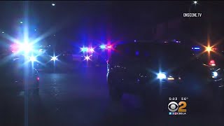 2 Officers Shot  1 Fatally  In Pomona Suspect In Custody [upl. by Ybocaj]